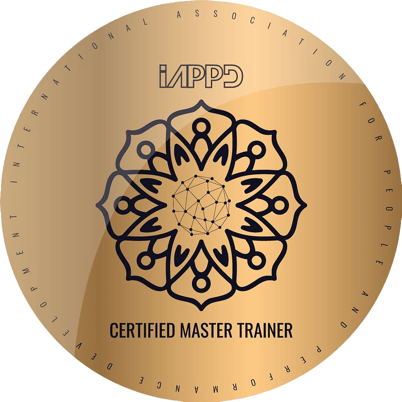 badge of IAPPD certified master trainer